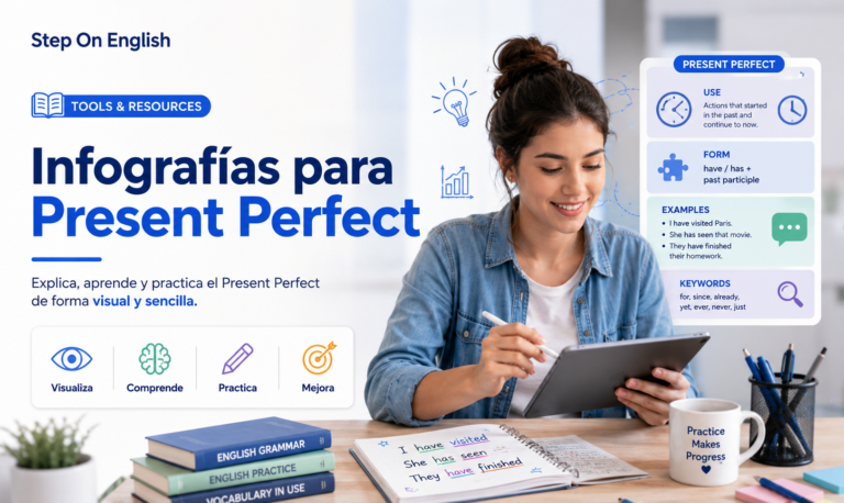 Portada de Infografías de Present Perfect