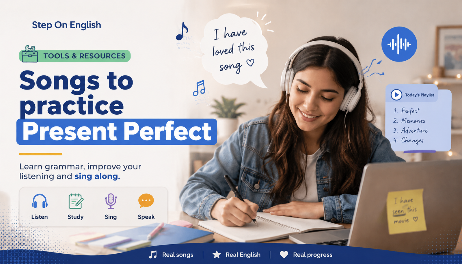 Present Perfect with Songs - Step On English