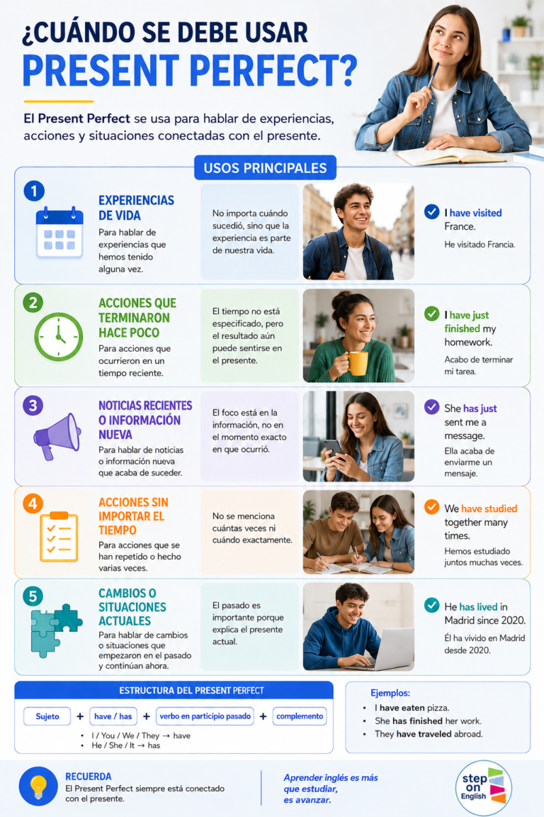 Cómo usar Present Perfect en inglés - Step On English