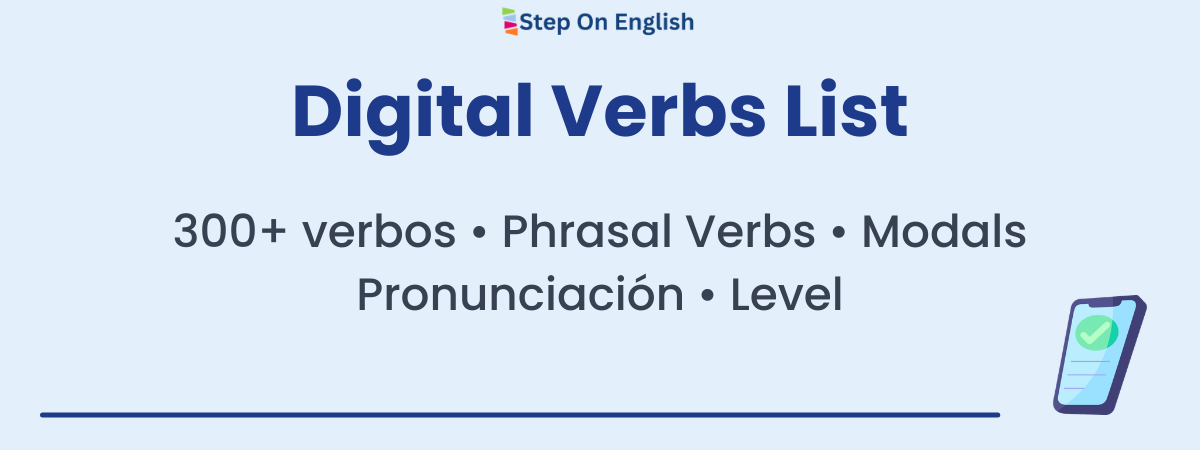 Lista de verbos regulares e irregulares en línea.