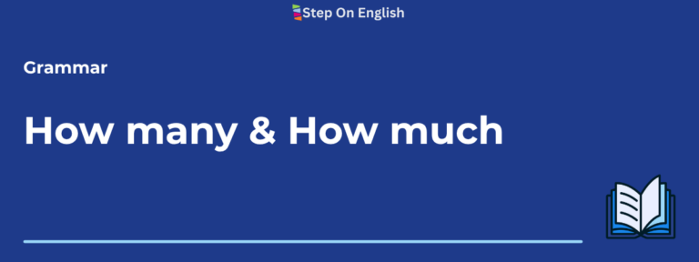 How many & How much - Step On English