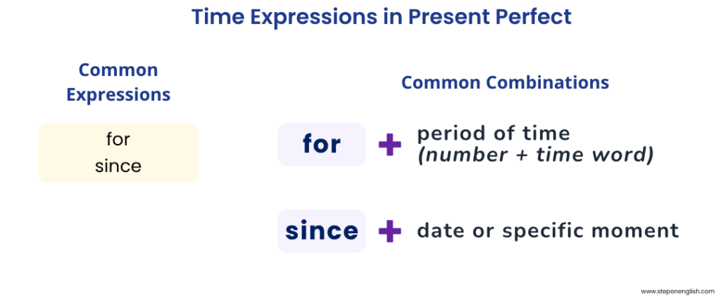Time Expressions in Present Perfect - Step On English