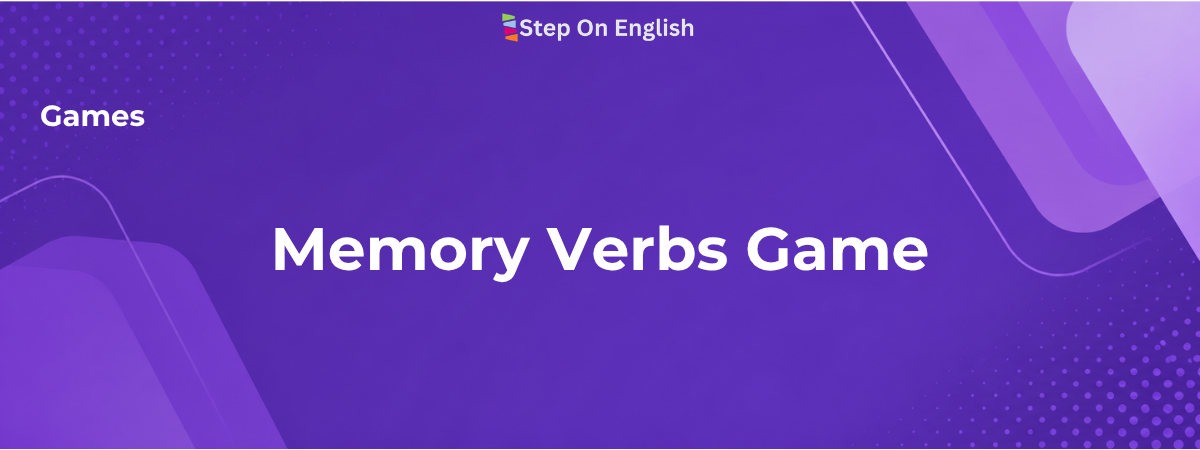 Memory Game de verbos regulares e irregulares - Step On English