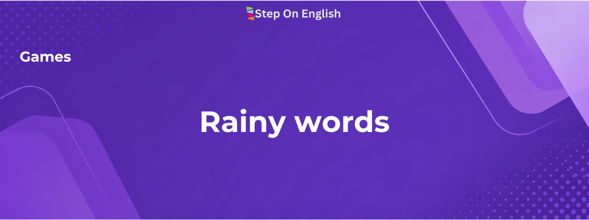 Rainy Words: Juego de vocabulario - Step On English