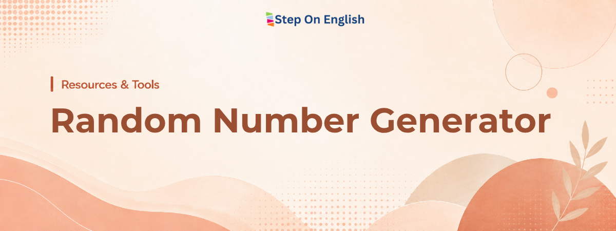 Generador de Números Aleatorios - Step On English