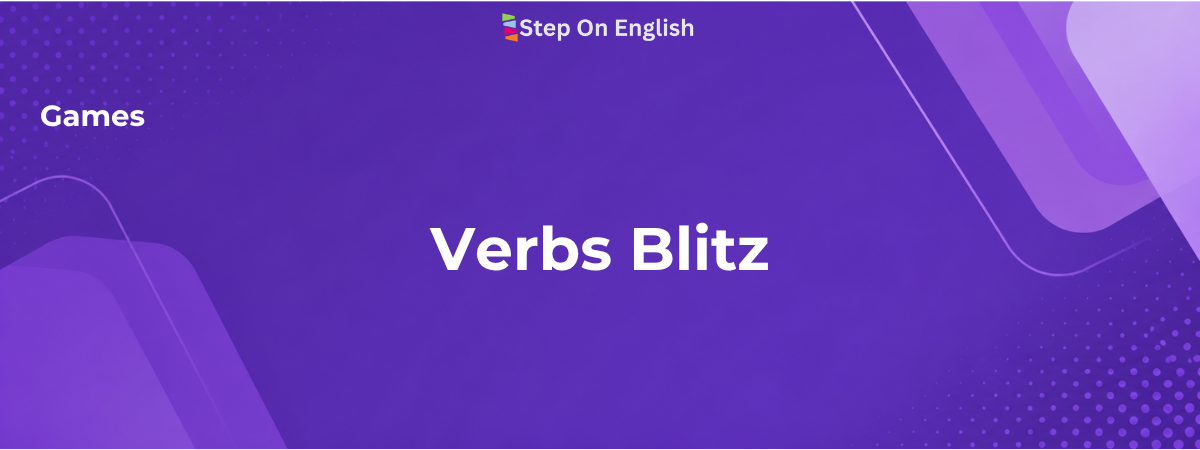 Verbs Blitz Game - Step On English