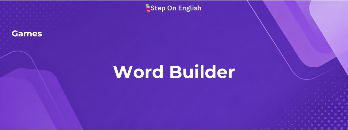Word Builder Game - Step On English