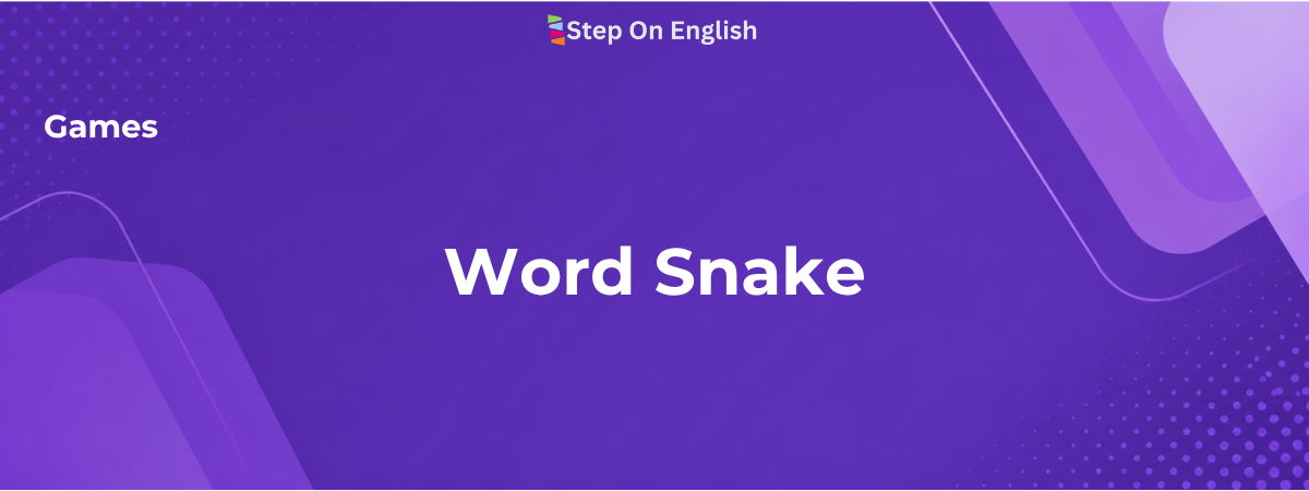 Word Snake: Juego de vocabulario - Step On English