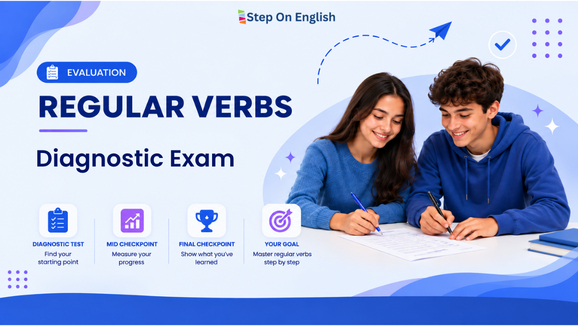 Regular Verbs Diagnostic Exam - Step On English