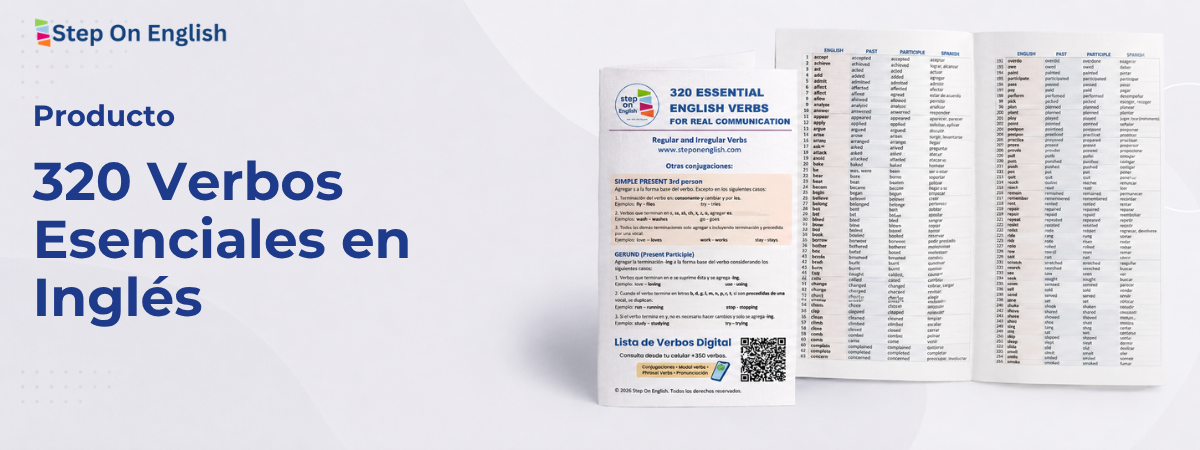 Lista de 320 verbos en PDF para imprimir - Step On English