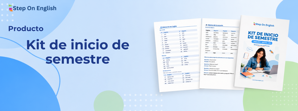 Kit de inicio de semestre PDF descargable - Step On English
